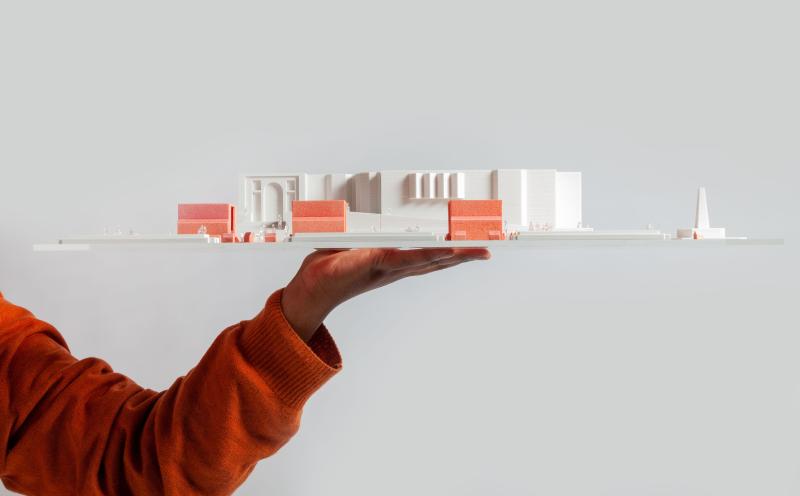 'Redscape Pavilion', 3D print + acrylic