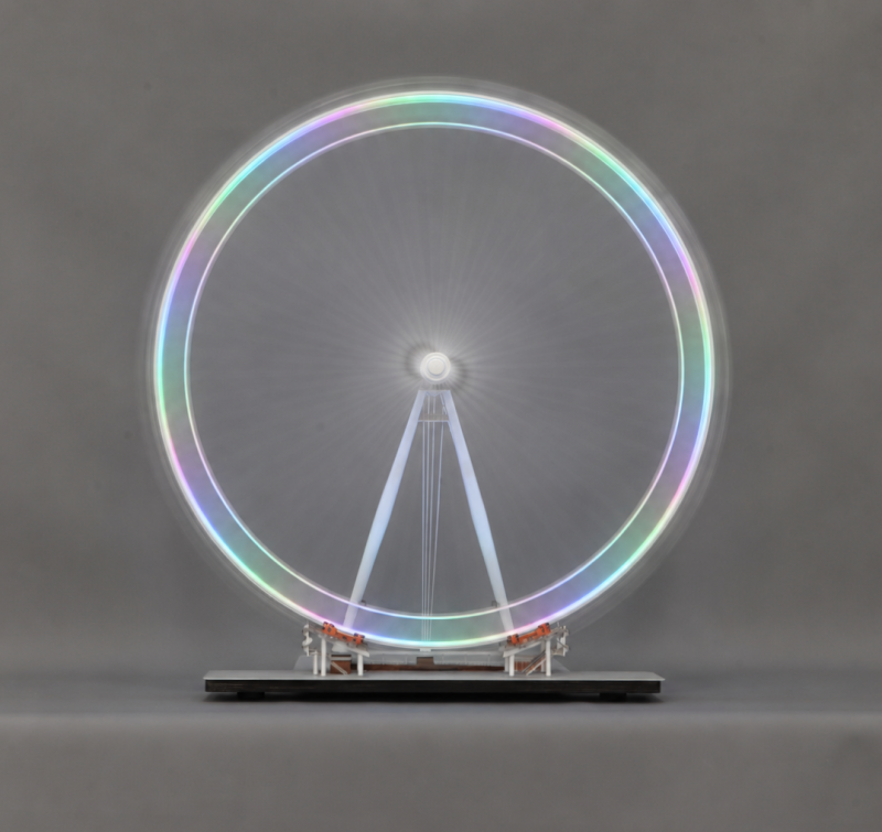 1:150 scale model of the London Eye.