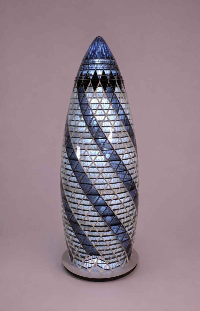 1:180 scale model of the Foster + Partners designed 30 St Mary's Axe.