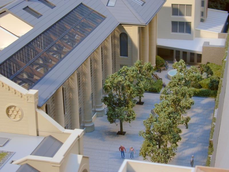 1:100 scale presenation model of Pro Cathedral in Bristol.