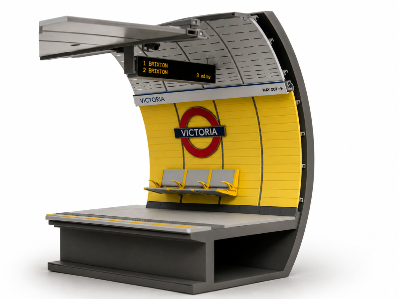 Tube Station section model