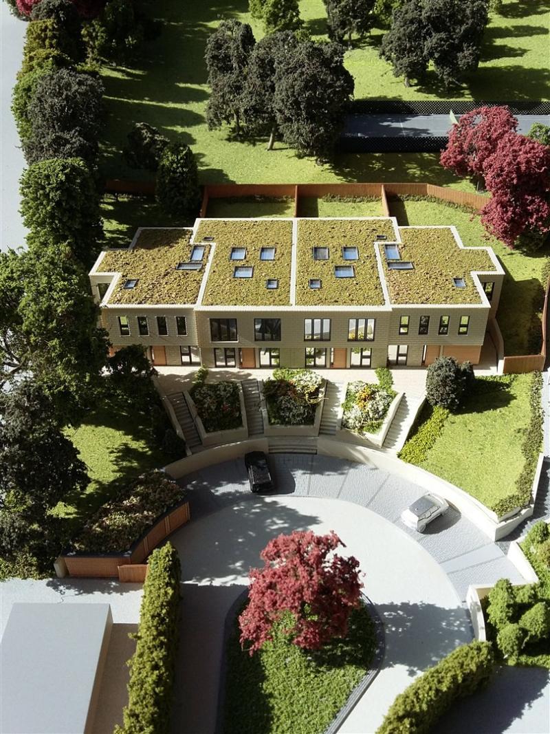 1:250 scale full colour marketing model of the Hope House development in Bath, built for Acron Property Group.