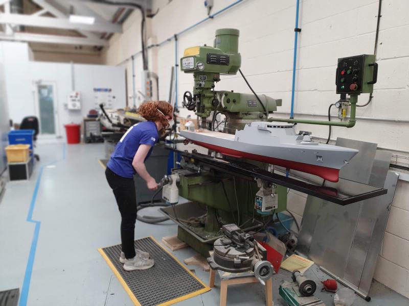 Metalwork and Milling machine area.