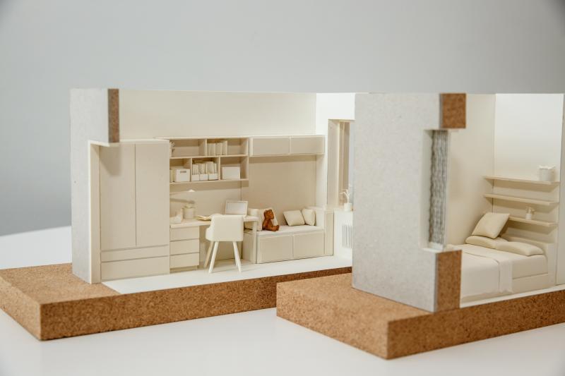 1:20 Scale Student Room Layout Model