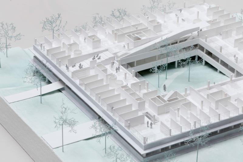 Extension of the von Karman Institute in Brussels - 1/100
100x100x28 cm

©XDGA
©Maxime Delvaux