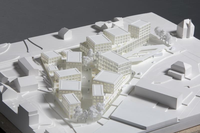 Residential and commercial complex in Estavayer - 1/500
52x43x8 cm

©XDGA
©Maxime Delvaux