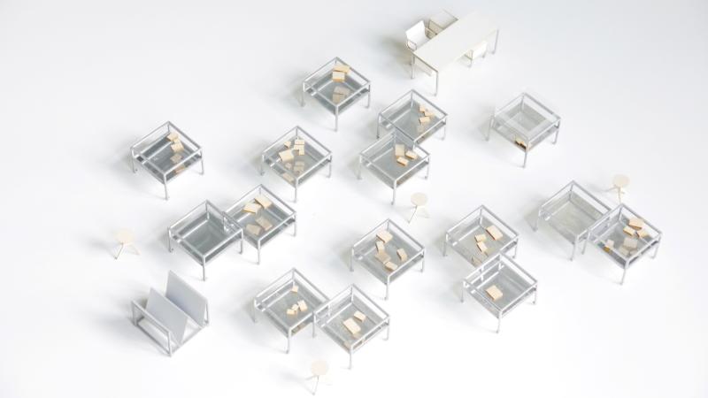 Furniture for the Yvon Lambert bookstore in Paris - 1/25
8x8x6 cm

©dominiqueperrault
©gaellelauriotprevost
©Tiago Madeira