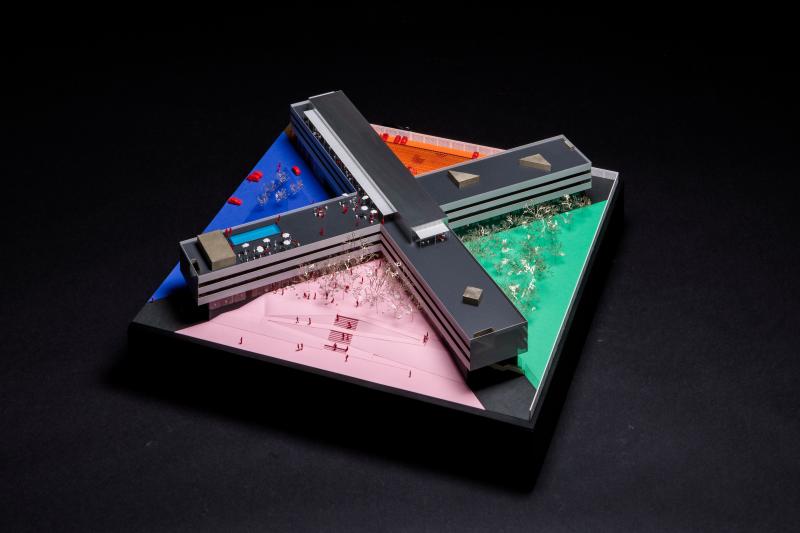 Hotel complex in Toulouse - 1/200
63x63x18 cm

©XDGA
©Matthias van Rossen